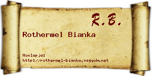 Rothermel Bianka névjegykártya