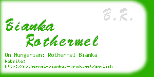bianka rothermel business card
